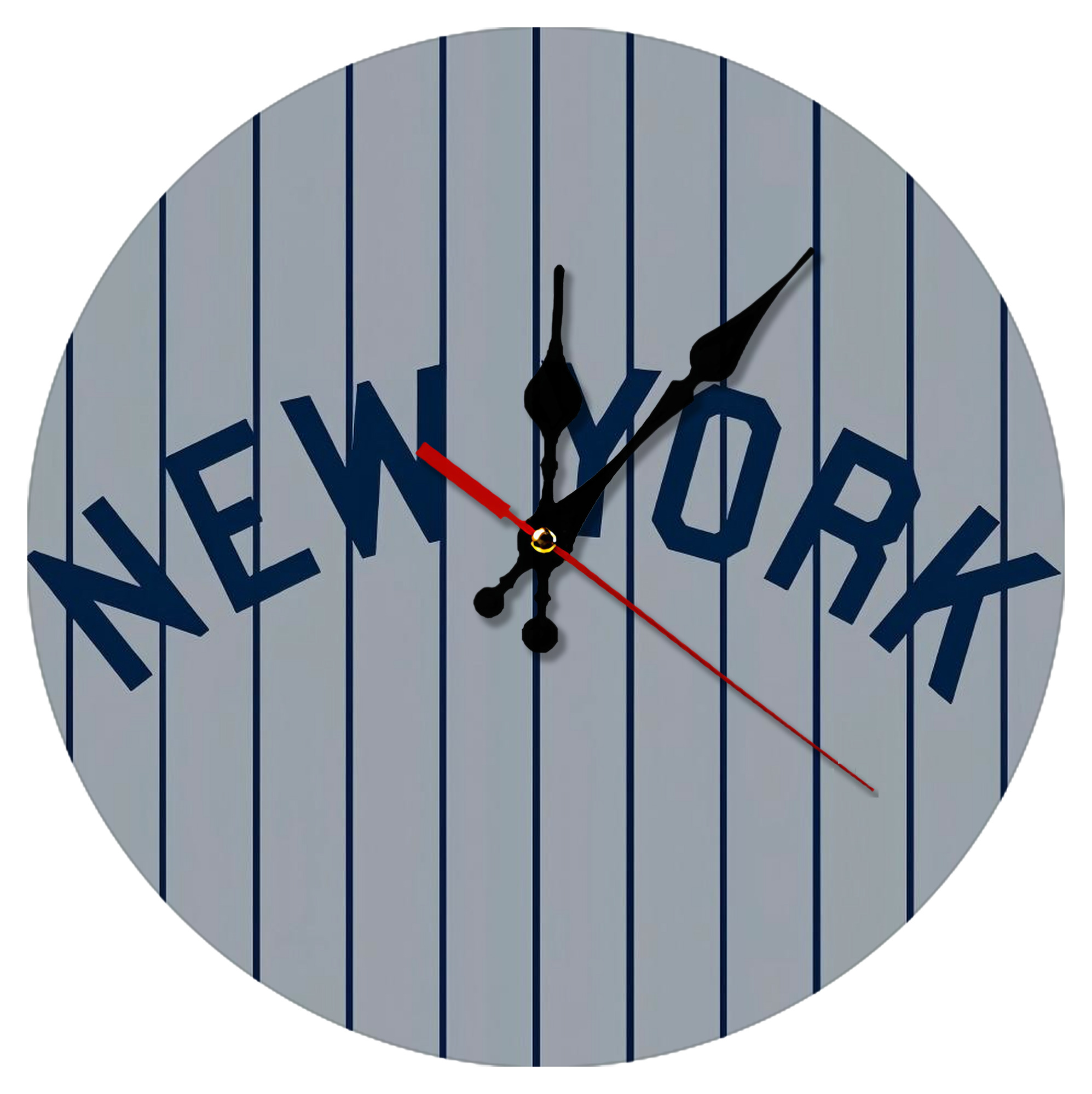 New York Yankees 159 Silent Round Wall Clock – Modern & Stylish DIY Design, Durable Wood Construction, Easy To Install – Perfect For Office, Bedroom, Living Room, And More